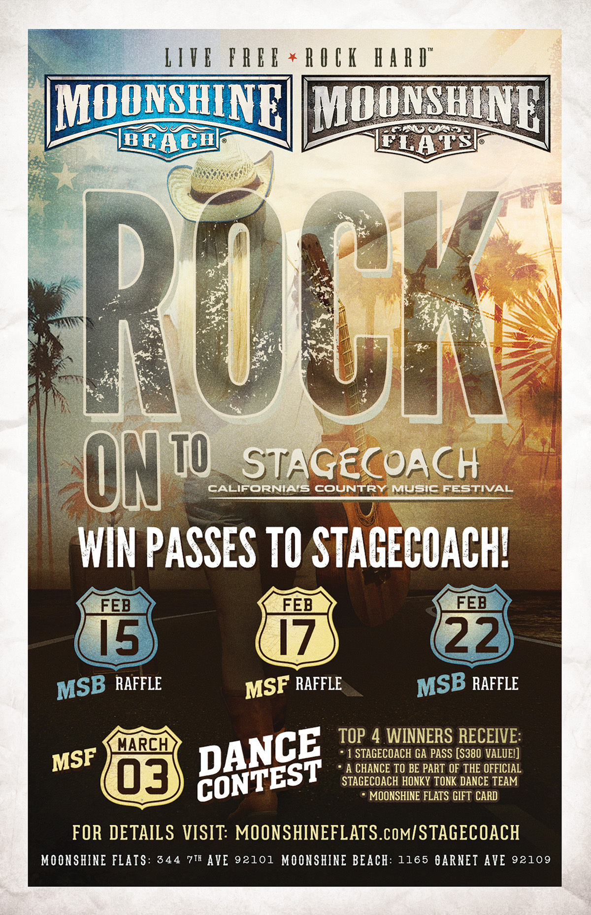 Stagecoach Giveaways and Dance Contest – Moonshine Flats